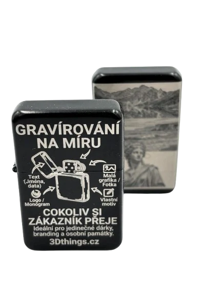 Gravírovaný zapalovač benzin